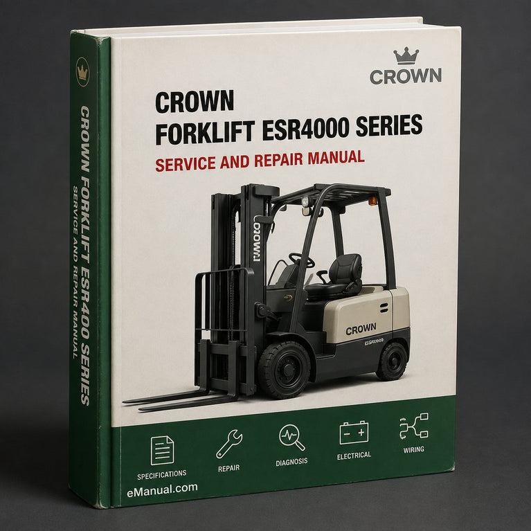 Crown Forklift ESR4000 Series Workshop Service Repair Manual Download PDF