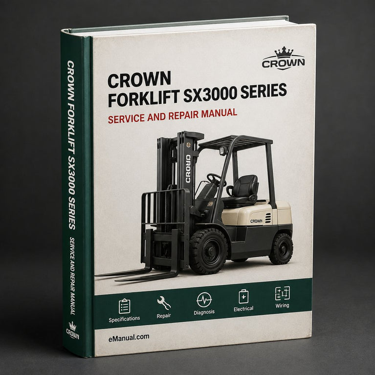 Crown Forklift SX3000 Series Parts Manual Download PDF