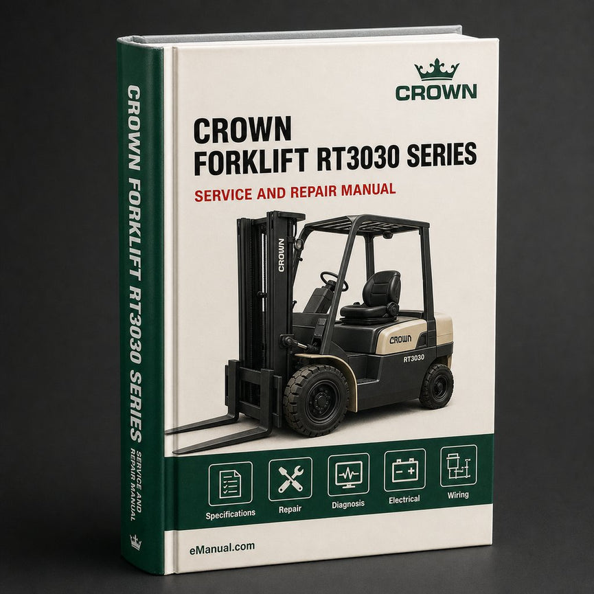 Crown Forklift RT3030 Series Parts Manual Download PDF