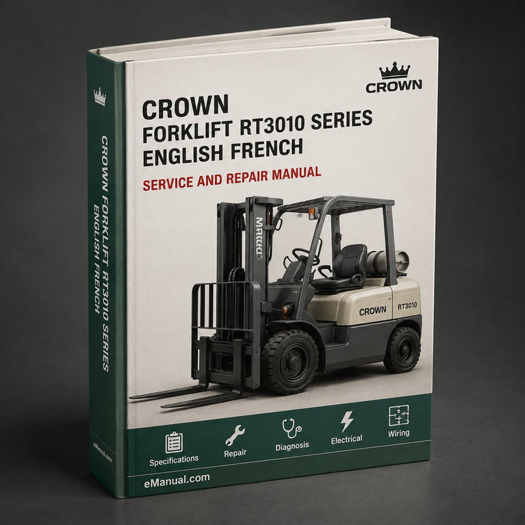 Crown Forklift RT3010 Series Workshop Service Repair Manual Download (English French German) PDF