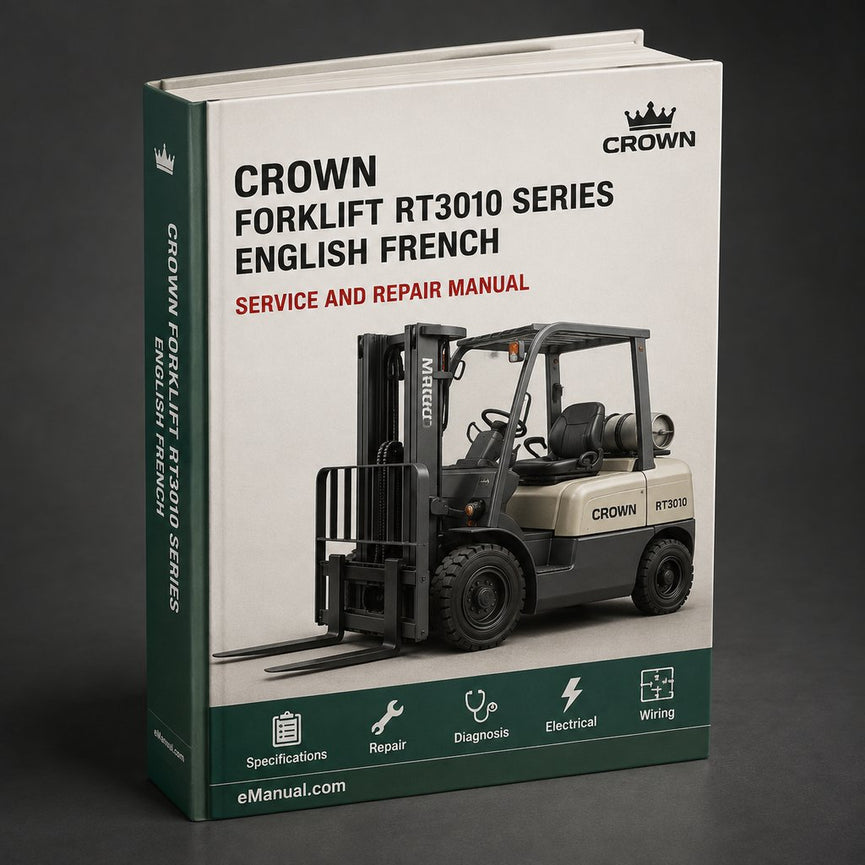 Crown Forklift RT3010 Series Workshop Service Repair Manual Download (English French German) PDF