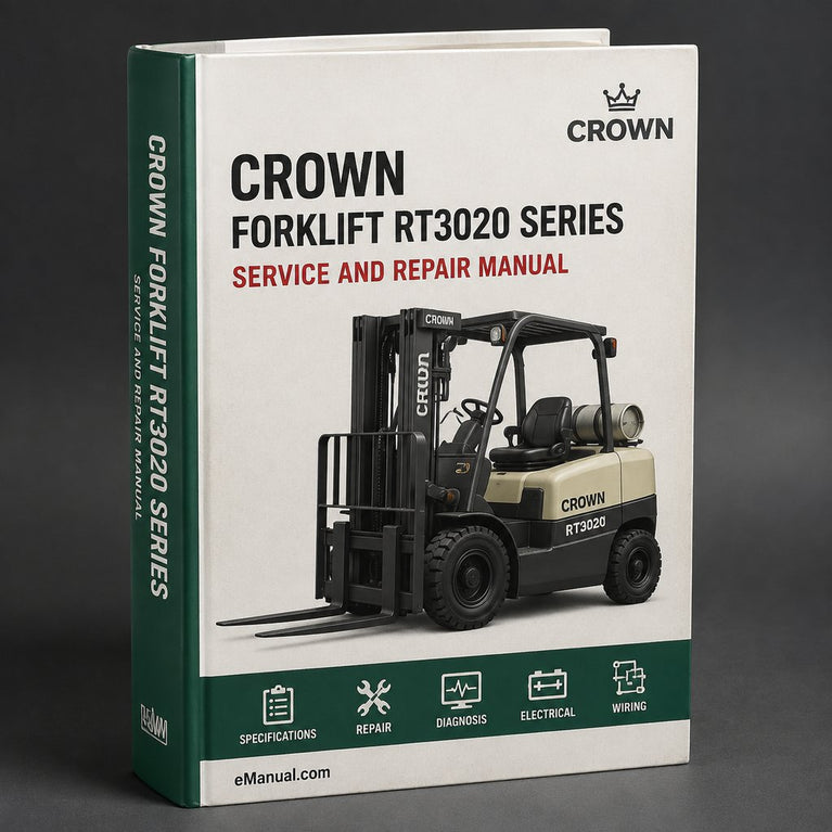 Crown Forklift RT3020 Series Parts Manual Download PDF