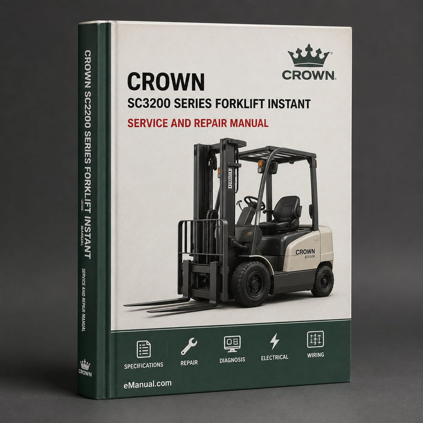 Crown SC3200 Series Forklift Service Repair Factory Manual Instant Download PDF