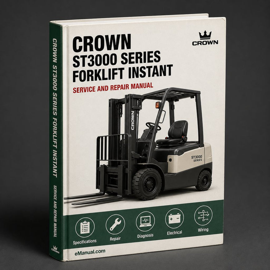 Crown ST3000 Series Forklift Service Repair Factory Manual Instant Download PDF