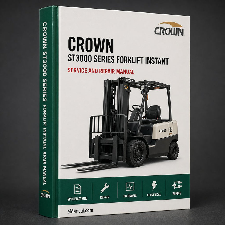 Crown ST3000 Series Forklift Parts Catalog Manual Instant Download PDF