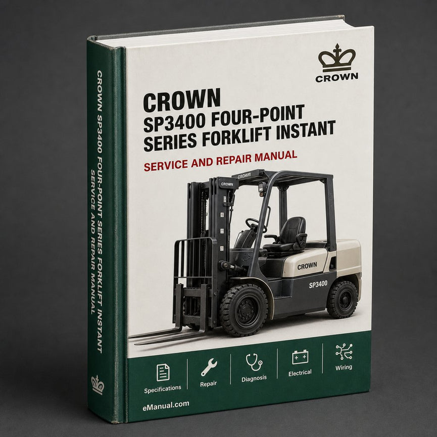 Crown SP3400 (FOUR-POINT) Series Forklift Parts Catalog Manual Instant Download PDF