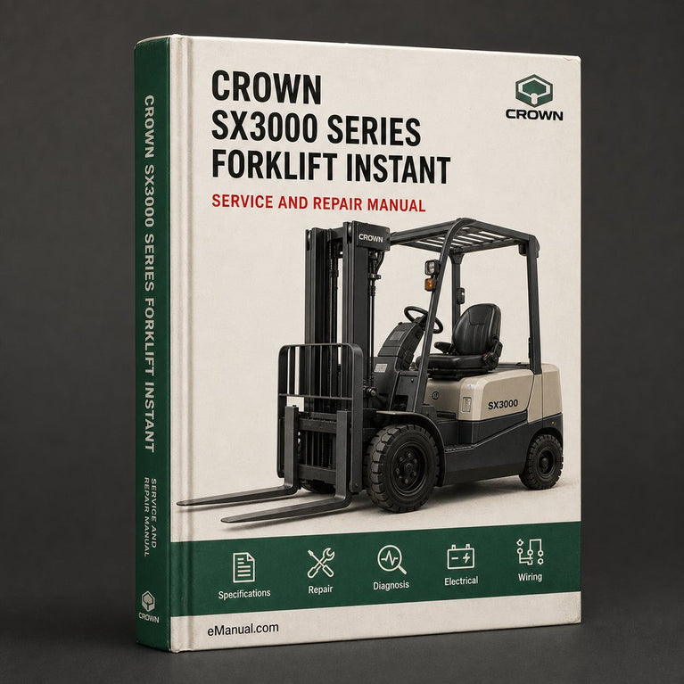 Crown SX3000 Series Forklift Parts Catalog Manual Instant Download PDF