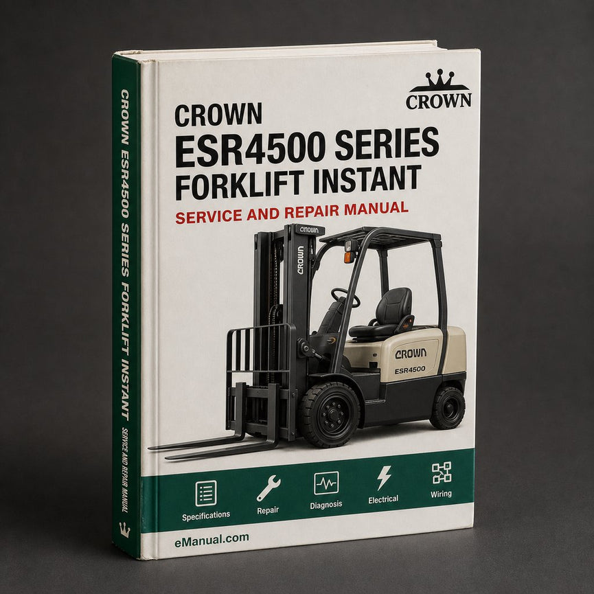 Crown ESR4500 Series Forklift Parts Catalog Manual Instant Download PDF