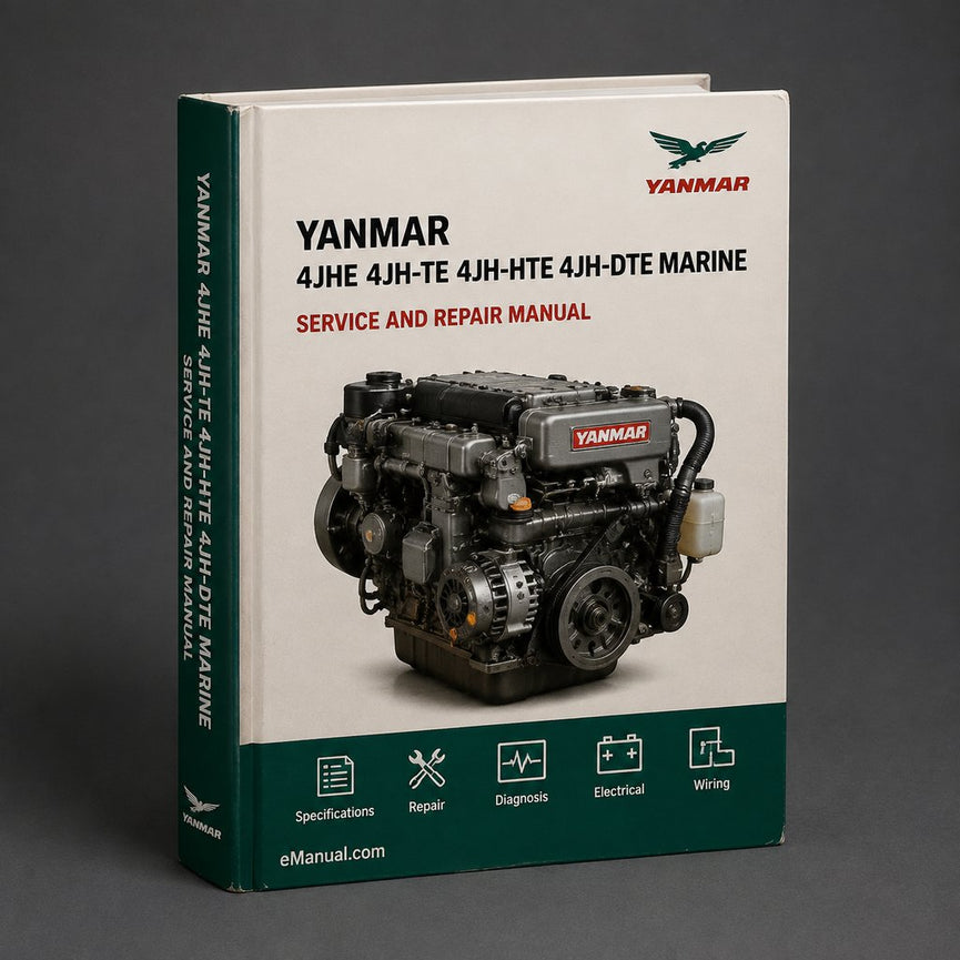 YANMAR 4JHE 4JH-TE 4JH-HTE 4JH-DTE Marine DIESEL Engine Service Repair Manual Download PDF