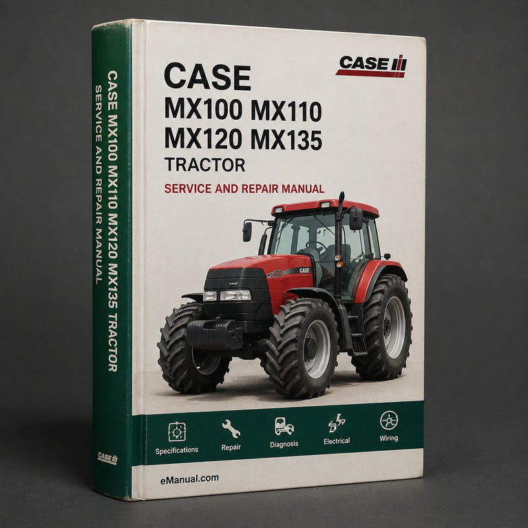 Case MX100 MX110 MX120 MX135 Tractor Repair Service Shop Manual - Download PDF