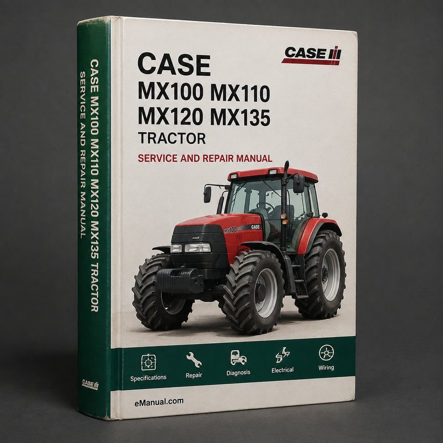Case MX100 MX110 MX120 MX135 Tractor Repair Service Shop Manual - Download PDF