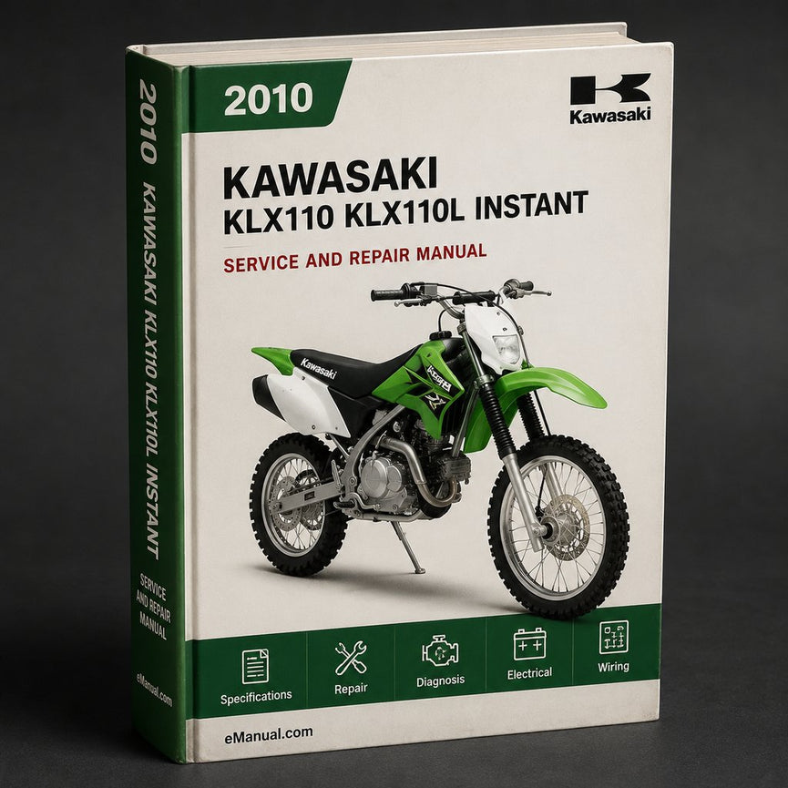 2010-2011 Kawasaki KLX110 KLX110L Service Repair Manual Instant Download PDF
