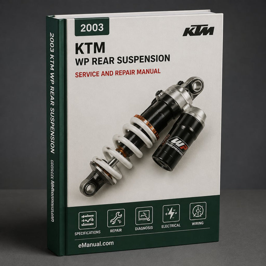 KTM WP Rear SUSPENSION Manual 2003