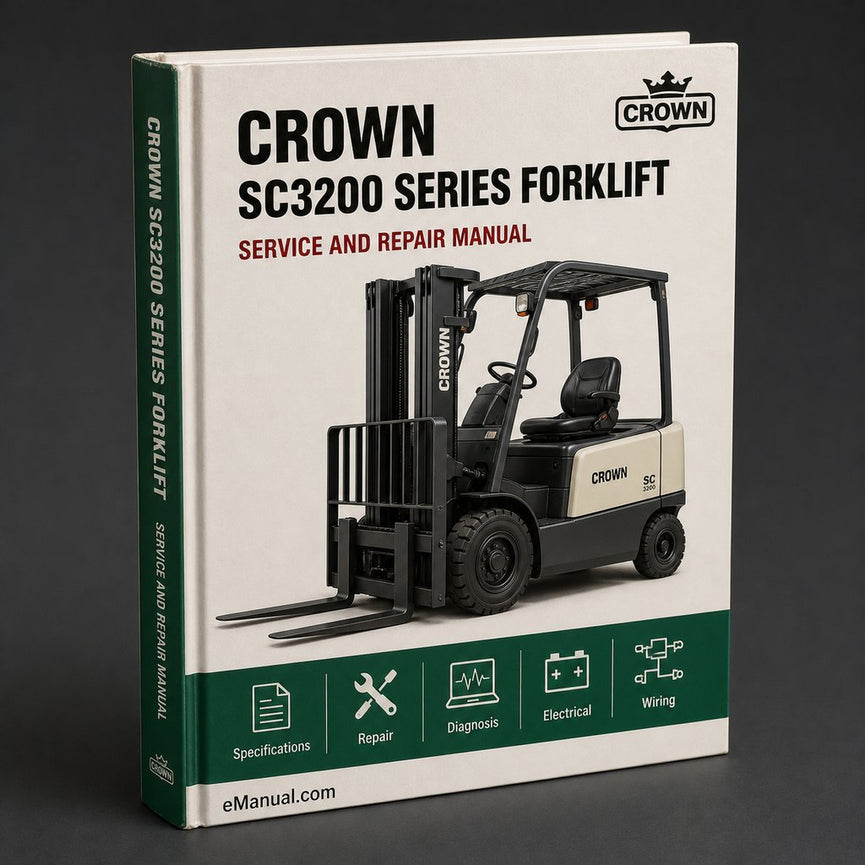 Crown SC3200 Series Forklift Service Maintenance Manual