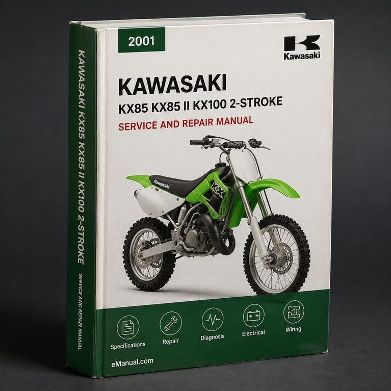 2001-2011 Kawasaki KX85 KX85 II KX100 2-Stroke Motorcycle Repair Manual Download PDF