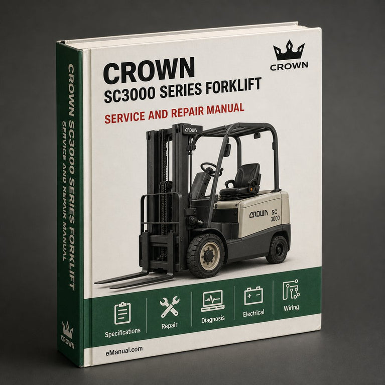 Crown SC3000 Series Forklift Service Maintenance Manual