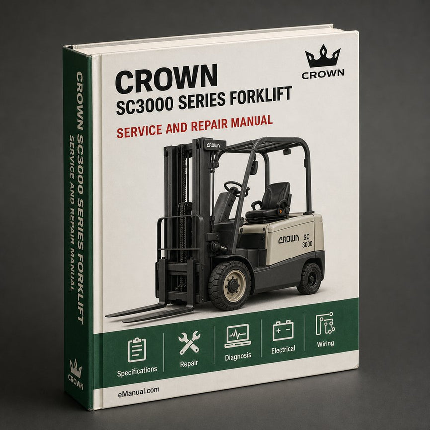 Crown SC3000 Series Forklift Service Maintenance Manual