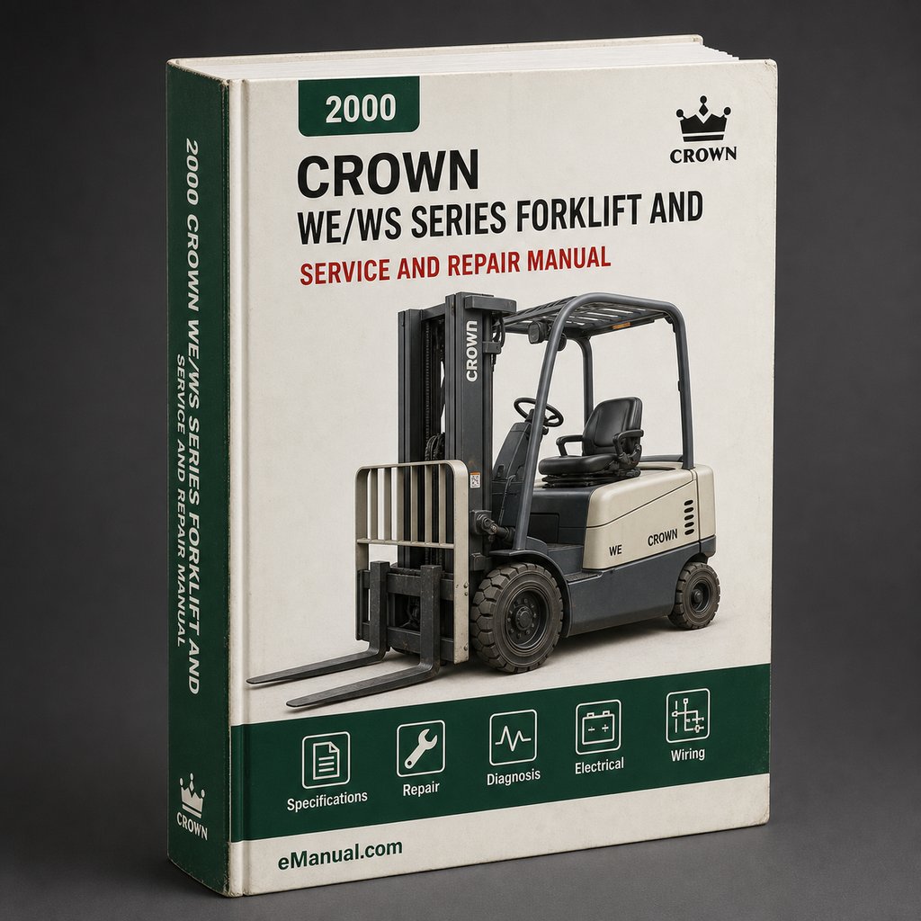 2000 Crown WE/WS Series Forklift Service and Parts Manual