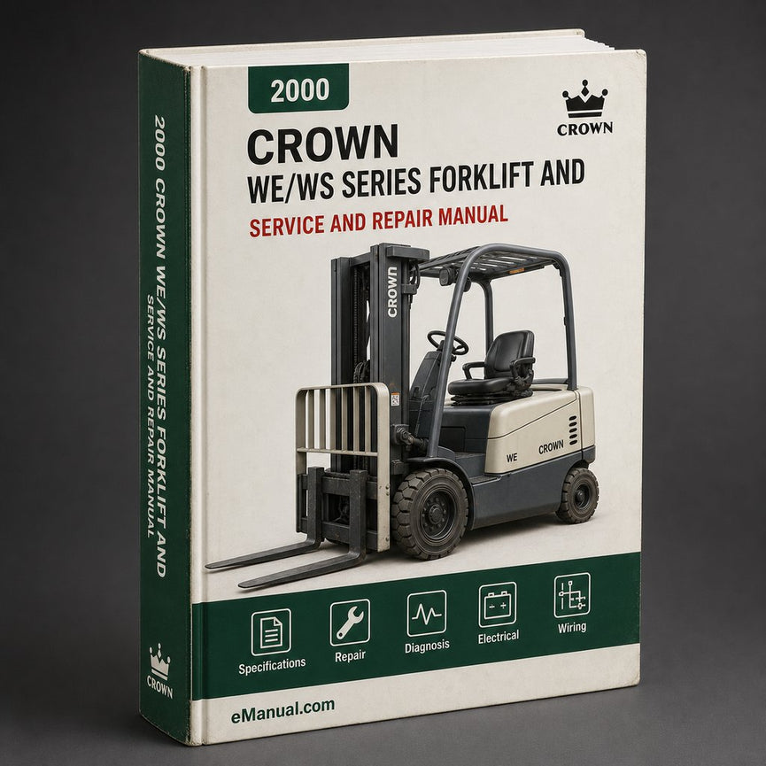 Crown WE/WS 2000 Series Forklift Service and Parts Manual