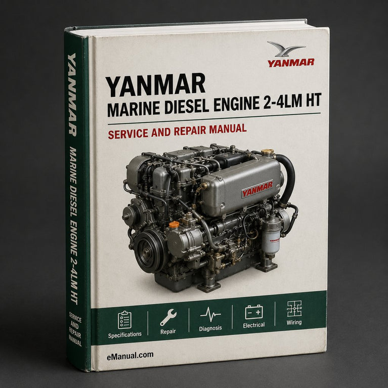 Yanmar Marine Diesel Engine 2-4LM(HT)YE Service Repair Manual Download PDF