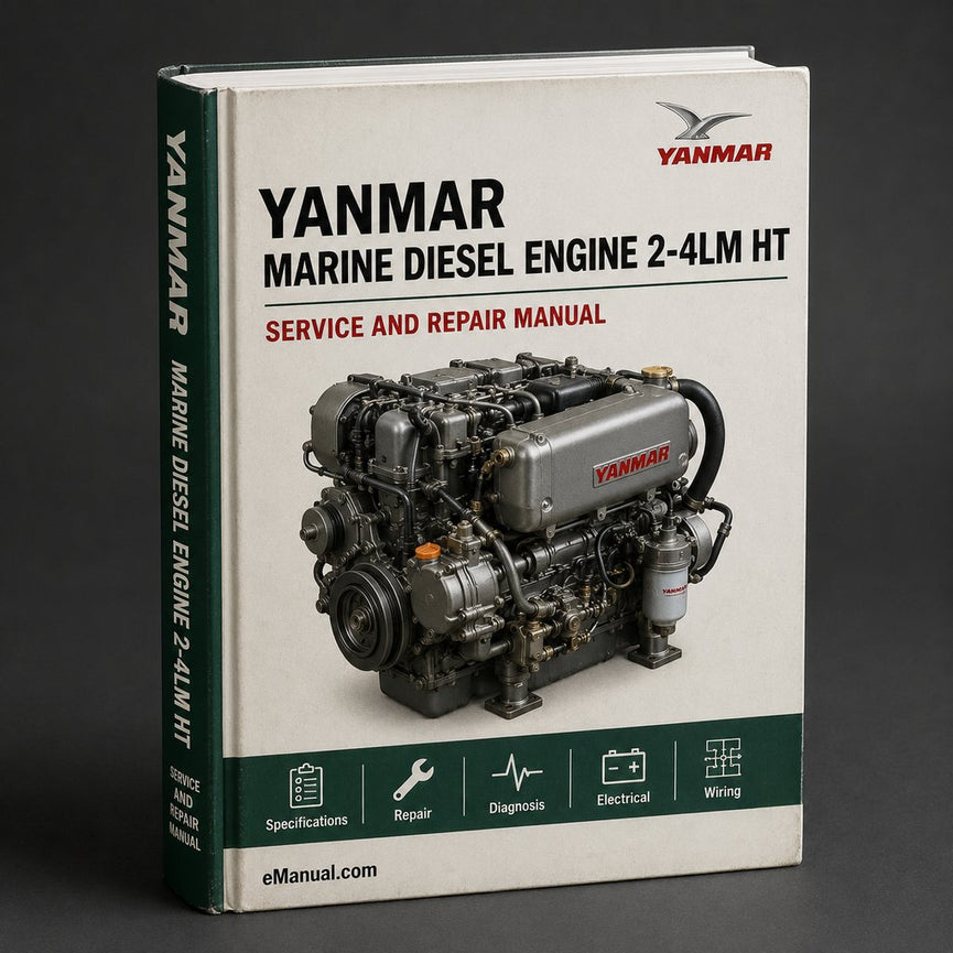 Yanmar Marine Diesel Engine 2-4LM(HT)YE Service Repair Manual Download PDF