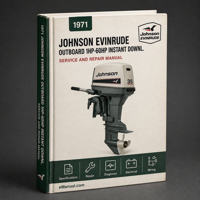 1971-1989 Johnson Evinrude Outboard 1Hp-60Hp Service Repair Manual Instant Download PDF