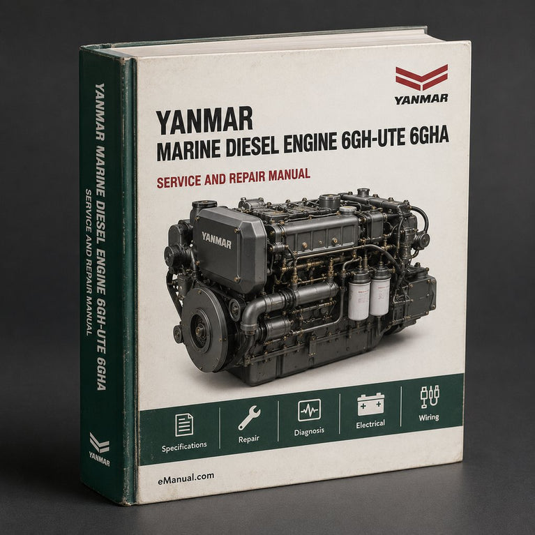 Yanmar Marine Diesel Engine 6GH-UTE 6GHA(M)-STE Service Repair Manual Download PDF