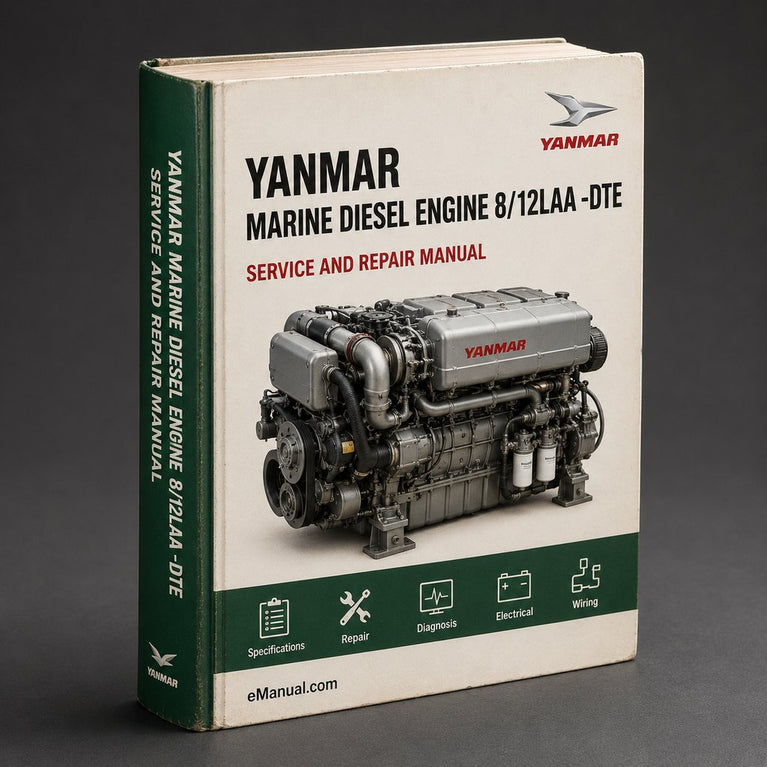 Yanmar Marine Diesel Engine 8/12LAA(M)-DTE Service Repair Manual Download PDF