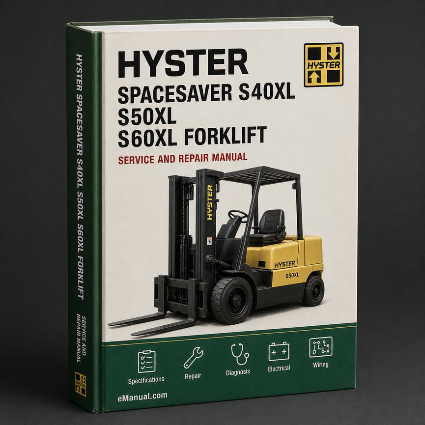 HYSTER SPACESAVER S40XL S50XL S60XL FORKLIFT Service Repair Manual & Parts Manual Download (A187) PDF