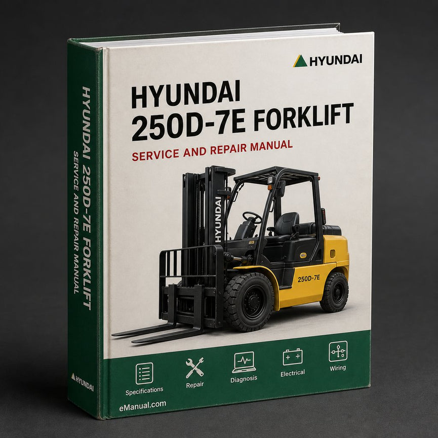Hyundai 250D-7E Forklift Workshop Service Repair Manual Download PDF