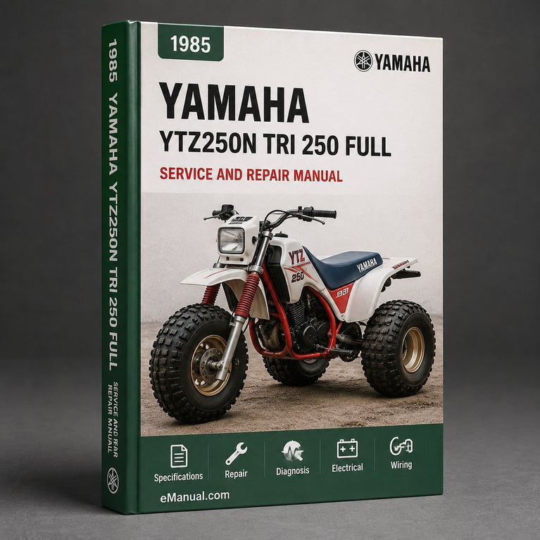 Yamaha YTZ250N TRI Z 250 Full Service & Repair Manual 1985-1988