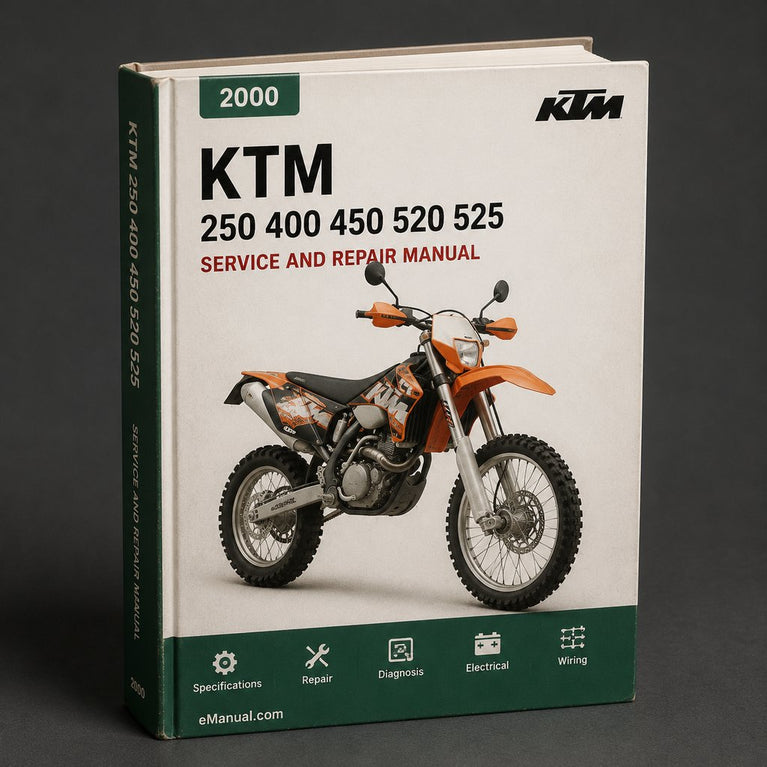 KTM 250 400 450 520 525 SX MXC EXC 2000-2003 Full Service Repair Manual