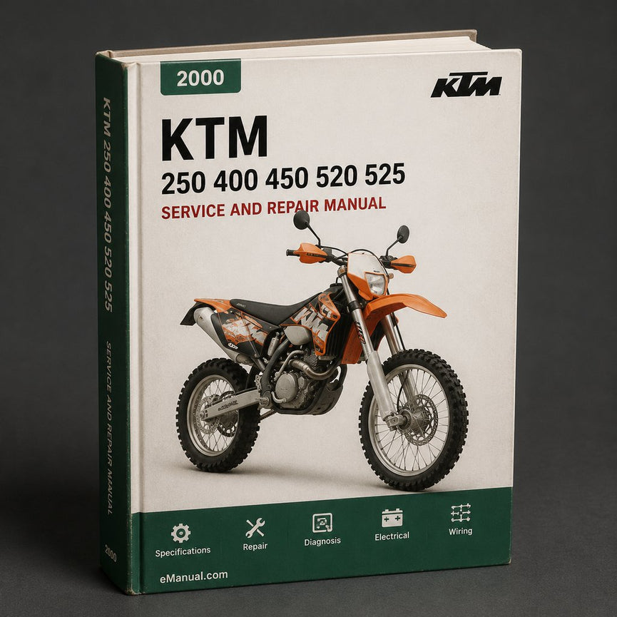 KTM 250 400 450 520 525 SX MXC EXC 2000-2003 Full Service Repair Manual