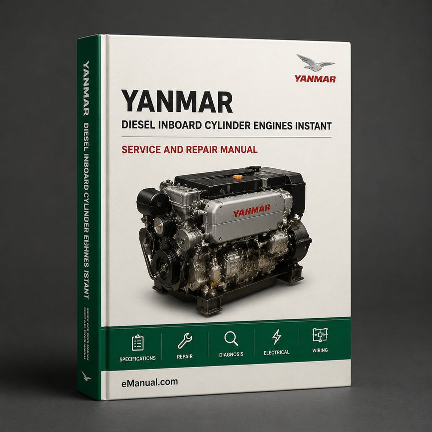 Yanmar Diesel Inboard 1 2 & 3 Cylinder Engines Service Repair Manual Instant Download PDF