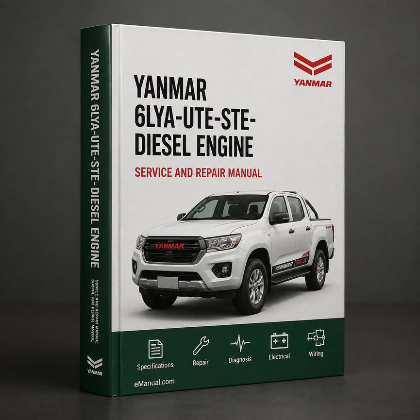 YANMAR 6LYA-UTE-STE- DIESEL Engine Complete Workshop Repair Manual