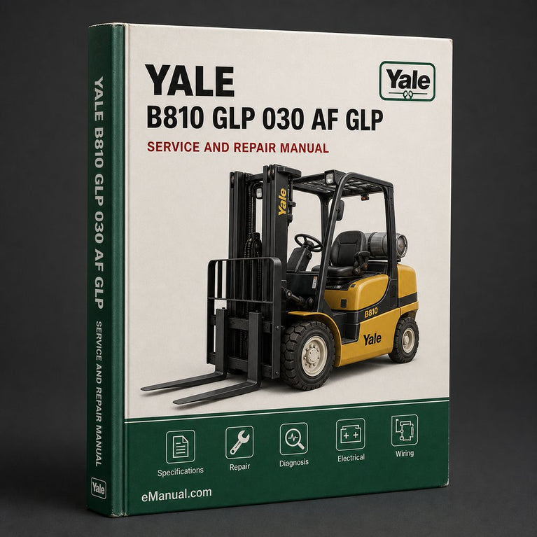 Yale (B810) GLP 030 AF GLP 040 AF GP 030 AF GP 040 AF Forklift Parts Manual