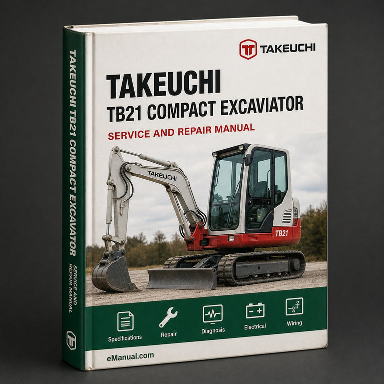 Takeuchi TB21 Compact Excavator Parts Manual Download PDF