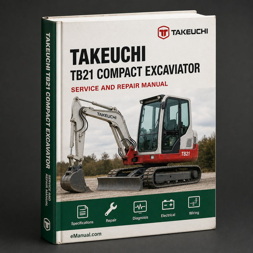 Takeuchi TB21 Compact Excavator Parts Manual Download PDF