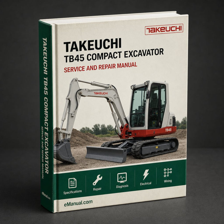 Takeuchi TB45 Compact Excavator Parts Manual Download PDF
