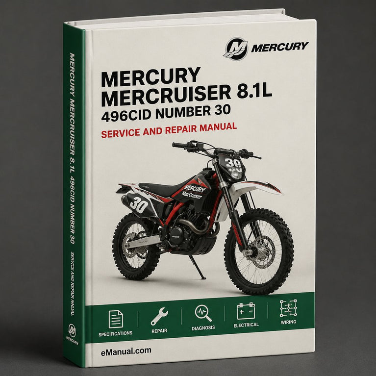 MERCURY MERCRUISER 8.1L 496CID # NUMBER 30 Repair Manual