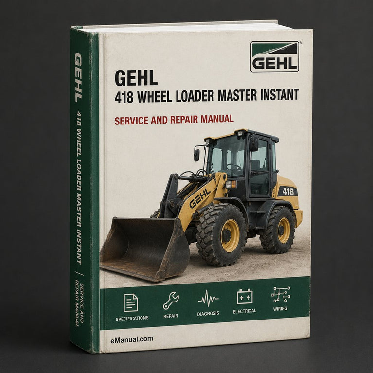 Gehl 418 Wheel Loader Illustrated Master Parts List Manual Instant Download PDF