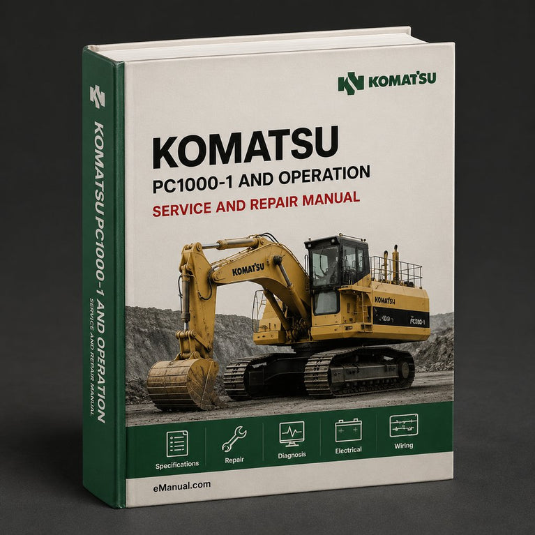 Komatsu PC1000-1 Workshop Manual and operation & maintenance