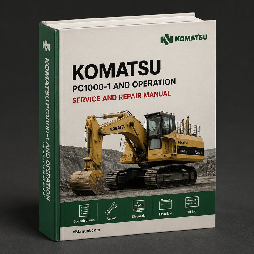 Komatsu PC1000-1 Workshop Manual and operation & maintenance