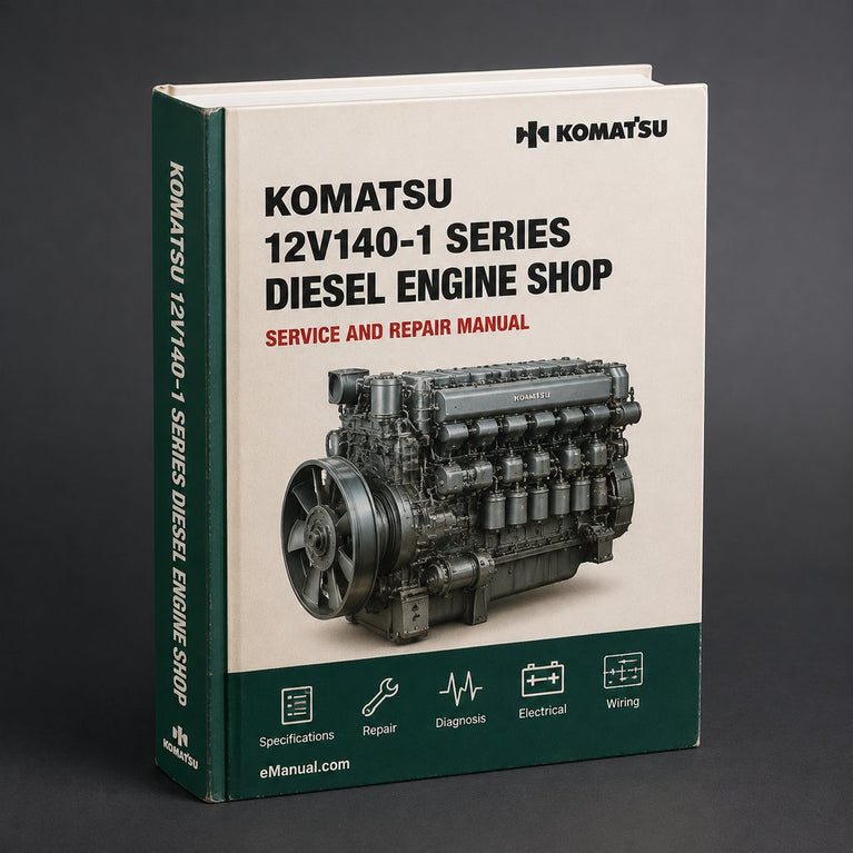 Komatsu 12V140-1 series diesel engine shop Manual