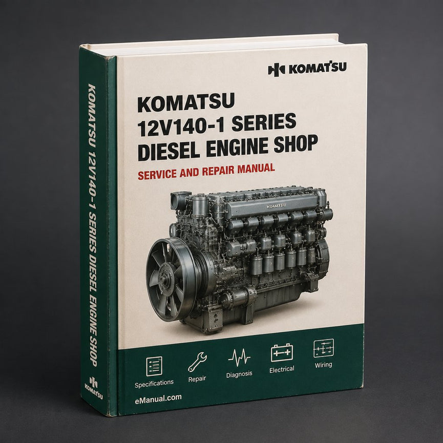 Komatsu 12V140-1 series diesel engine shop Manual