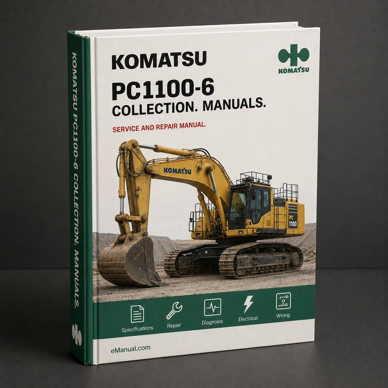 Komatsu PC1100-6 Manual collection. 2 x Manuals
