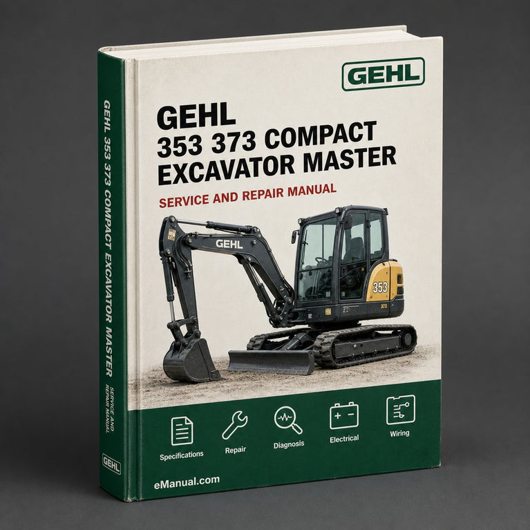 Gehl 353 / 373 Compact Excavator Illustrated Master Parts List Manual Instant Download (Form No.918039 Revision H) PDF