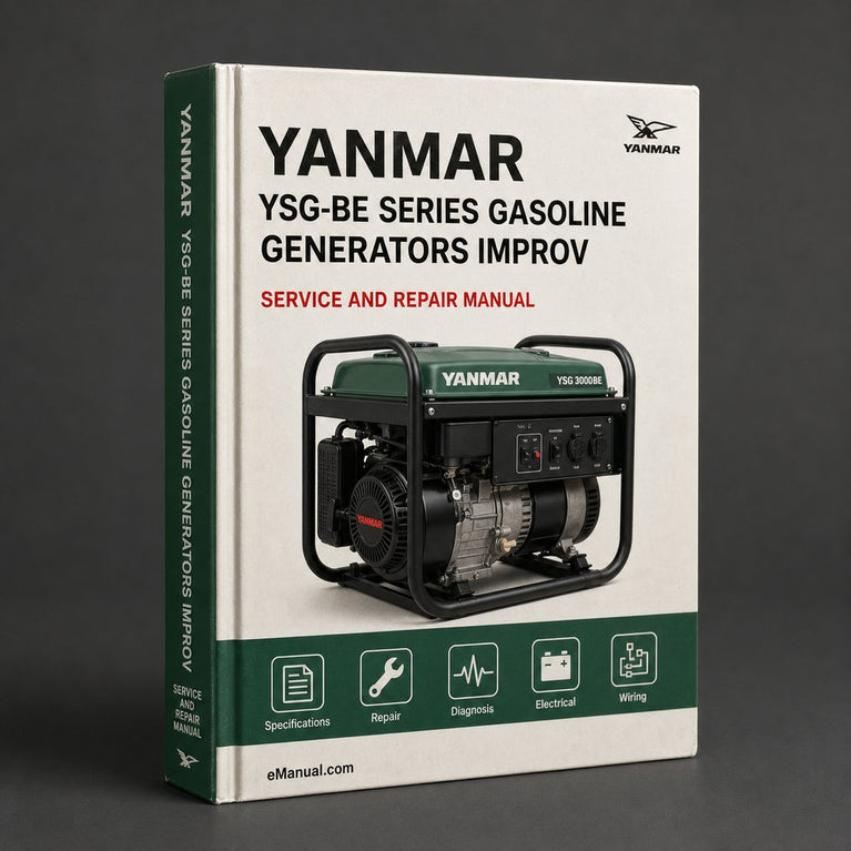 Yanmar YSG-BE Series Gasoline Generators Service Repair Workshop Manual - Improved - Download PDF