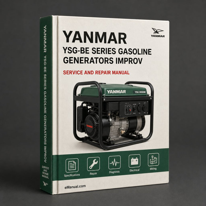 Yanmar YSG-BE Series Gasoline Generators Service Repair Workshop Manual - Improved - Download PDF