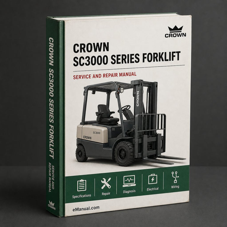 CROWN SC3000 Series Forklift Parts Manual Download PDF
